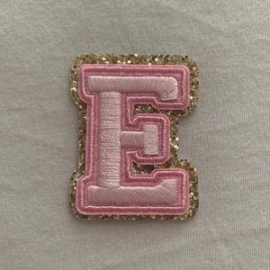 stoney clover lane x target letter patch pink E